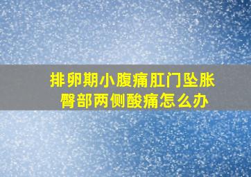 排卵期小腹痛肛门坠胀 臀部两侧酸痛怎么办